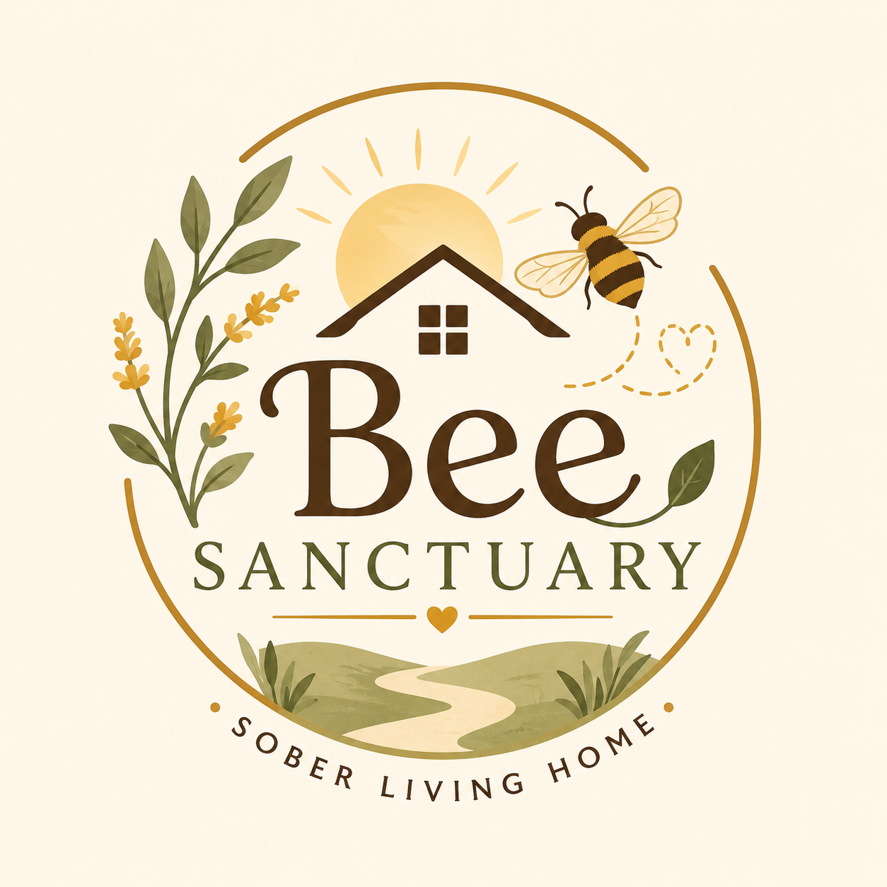 The Bee Sanctuary — Sober Living Home logo